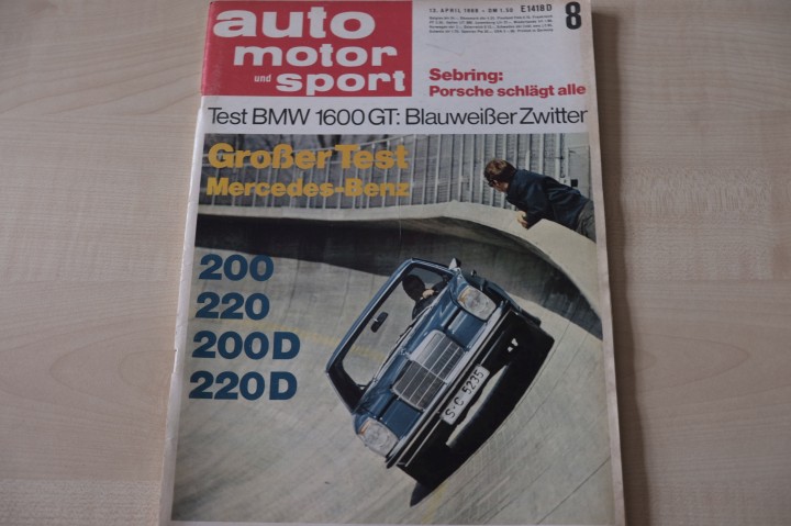 Deckblatt Auto Motor und Sport (08/1968)